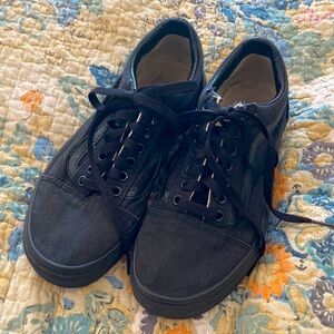 Vans Black on Black Womens Size 8